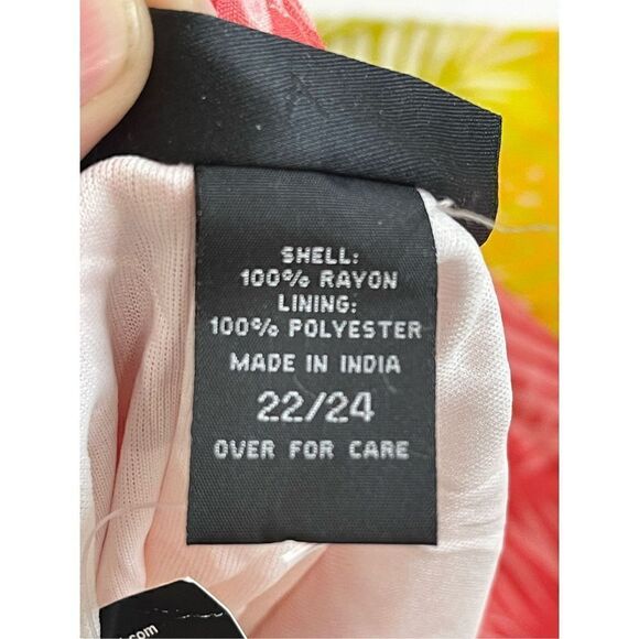 Ashley Stewart 22/24 lined beach pants multicolored NWT - Picture 7 of 8